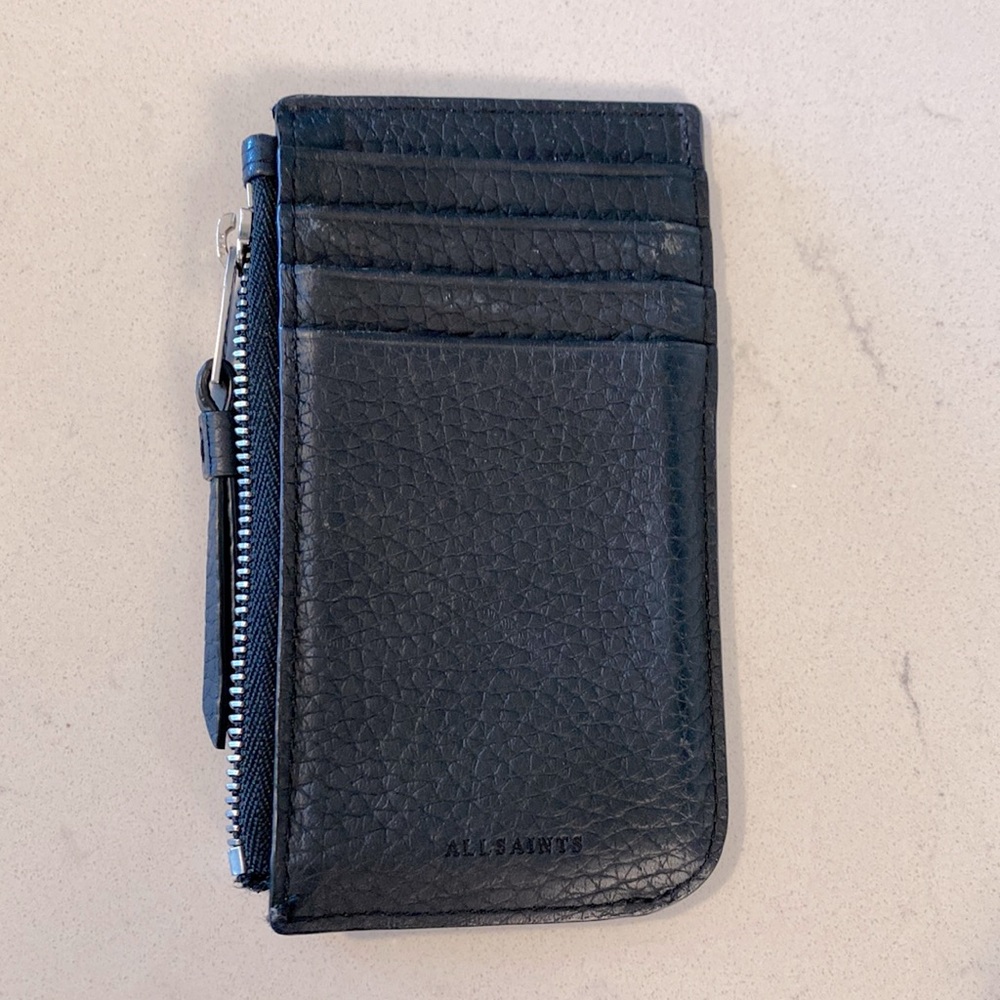 AllSaints black card holder